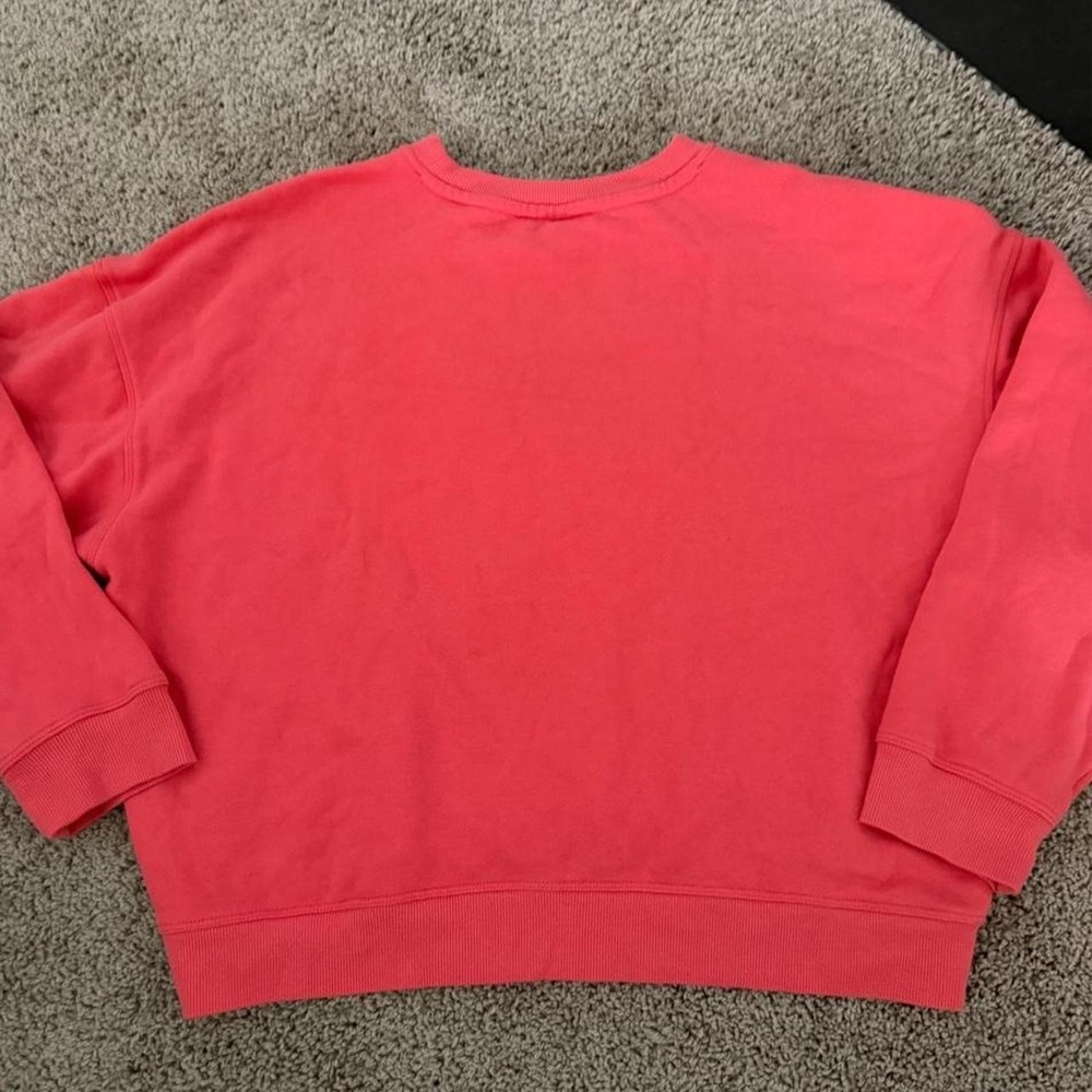 Cropped over sized Calvin Klein sweatshirt in pink size XL - Picture 3 of 4